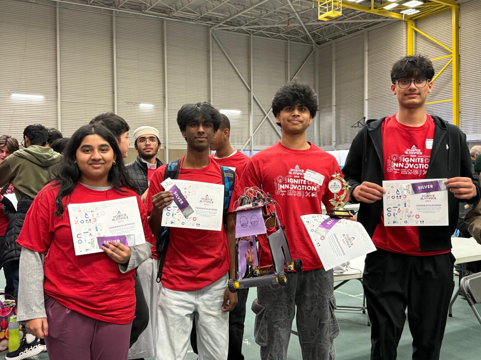 APEGA Science Olympics podium